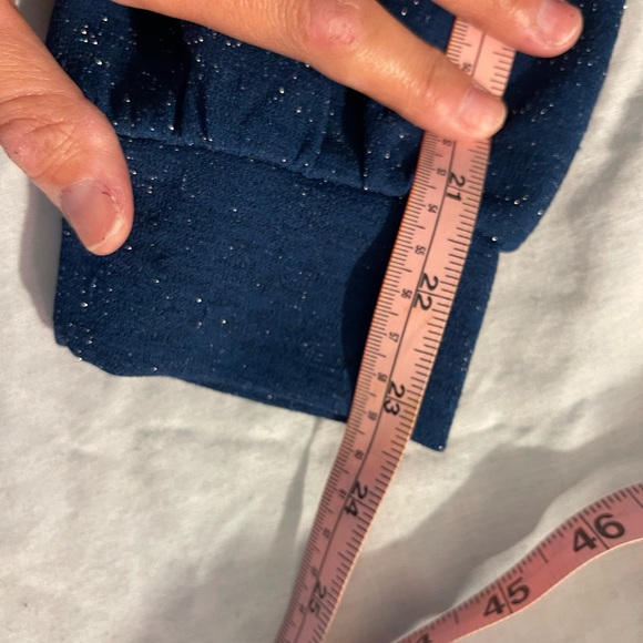 Loft Outlet Size Medium Shimmery Blue Dress good condition - Picture 10 of 16